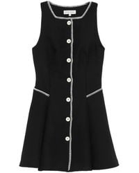 Stine Goya - Whipstitch-Trim Button-Up Mini Dress - Lyst