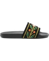 CASABLANCA - Embroidered "Terry" Slider - Lyst