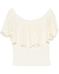 Ba&sh - Salda Ruffled Off-The-Shoulder Top - Lyst