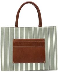 MAISON 123 - Striped Cotton Tote Bag - Lyst