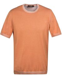 Moorer - Crew Neck Short-Sleeve Shirt - Lyst