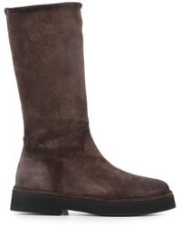 Alexander Hotto - Suede Side-Zip Boots - Lyst