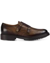Doucal's - Brogue-Detail Double-Strap Monk Shoes - Lyst