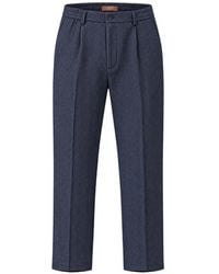 Cruna - Belleville Herringbone Pleated Trousers - Lyst