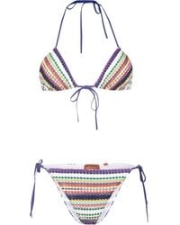 Missoni - Bikini de triángulo con purpurina - Lyst