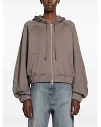 Moncler - Zip-Up Fleece Hoodie - Lyst
