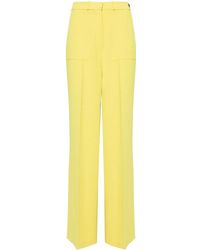 Elisabetta Franchi - Crêpe-Hose Mit Weitem Bein - Lyst