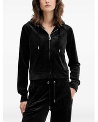 Juicy Couture - Logo-Embellished Zip-Fastening Hoodie - Lyst
