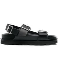 Jil Sander - Sandales En Cuir À Boucles - Lyst