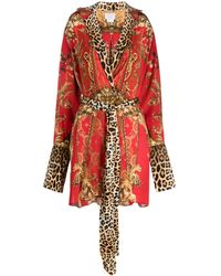 Camilla - Baroque-print Silk Blazer - Lyst