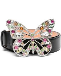 Blumarine - Butterfly Leather Belt - Lyst
