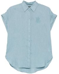 Ralph Lauren - Embroidered-Logo Short-Sleeve Shirt - Lyst