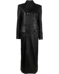 Filippa K - Double Breasted Leather Coat - Lyst