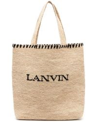 Lanvin - Chic Raffia Handbag For Spring Summer 25 - Lyst