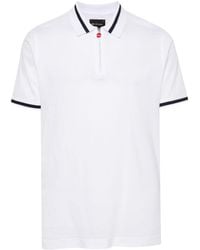 Kiton - Zip-up Cotton Polo Shirt - Lyst