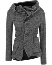 Junya Watanabe - Asymmetrical Prince Of Wales Blazer - Lyst