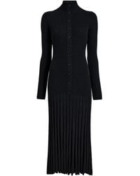 Proenza Schouler - Ribbed Pleated Midi Day Dress - Lyst