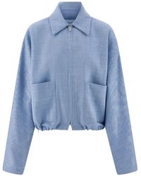 Ferragamo - Drawstring-Hem Patch-Pocket Jacket - Lyst