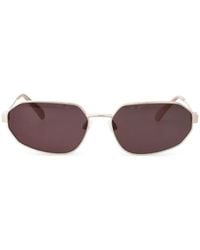 Calvin Klein - Geometric-Frame Sunglasses - Lyst