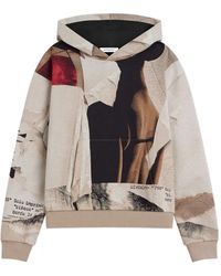 Givenchy - Couture Seam Hoodie With Ripped Papers Jacquard - Lyst