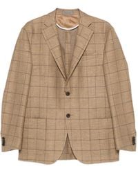 Corneliani - Chaqueta De Cuadros Con Botones - Lyst