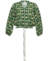 Cara Cara - Perrin Geometric-Print Blouse - Lyst
