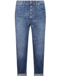 Dondup - Button-Fly Cropped Jeans - Lyst