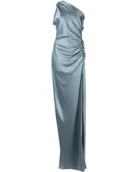 Michelle Mason - Gathered-Detail Silk Gown - Lyst