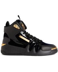 Giuseppe Zanotti - Talon High-Top Leather Sneakers - Lyst