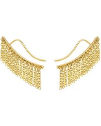 Guzema - Hidden Beauty Chainfall Earrings - Lyst