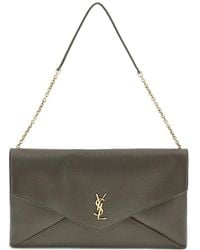 Saint Laurent - Cassandre Kleine Leren Clutch - Lyst