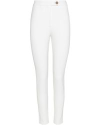 Ferragamo - High-waisted Slim-fit Trousers - Lyst