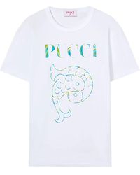 Emilio Pucci - Regular Fit Cotton T-Shirt - Lyst