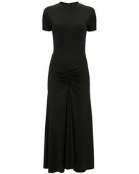 Victoria Beckham - Blaire Gathered Midi Dress - Lyst