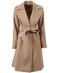 Max Mara - Manteau Dravenna À Taille Ceinturée - Lyst