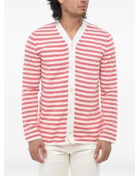 Comme des Garçons - Striped V-Neck Cardigan - Lyst
