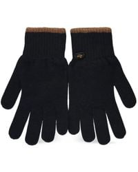 Moorer - Ribbed-Knit Contrast-Trim Gloves - Lyst
