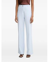 Morgan - Pinstripe-Pattern Straight-Leg Trousers - Lyst