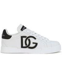 Dolce & Gabbana - Portofino Sneakers Met Logopatch - Lyst