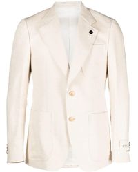 Lardini - Single-Breasted Cotton-Blend Blazer - Lyst