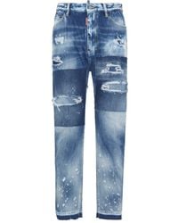 DSquared² - Gerafelde Jeans Met Wassing - Lyst