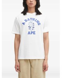 A Bathing Ape - Palm Tree Camo College Graphic-Print T-Shirt - Lyst