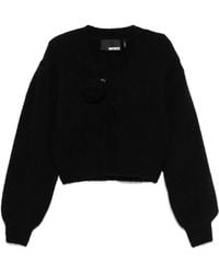ROTATE BIRGER CHRISTENSEN - Knitted Cropped Cardigan - Lyst