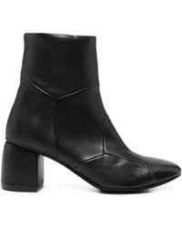 Kudeta - Panelled Leather Ankle Boots - Lyst