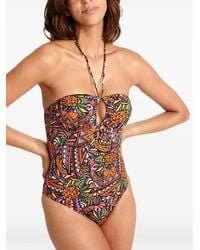 Banana Moon - Abstract-Print Swimsuit - Lyst