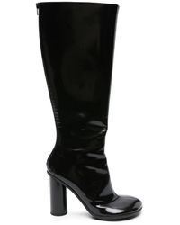Bottega Veneta - Atomic 90 Leather Boots - Women's - Calf Leather/rubber - Lyst