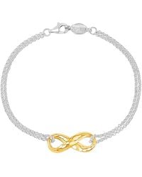 Dower & Hall - Entwined Infinity Two-Tone Bracelet - Lyst