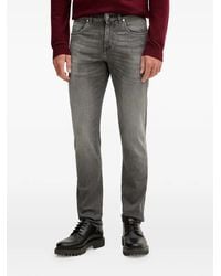 KARL LAGERFELD - Kl-Jordan Faded Logo-Patch Jeans - Lyst