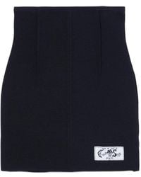 PUCCI - Label-Embellished Ribbed Mini Skirt - Lyst