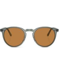 Oliver Peoples - O'Malley Sun Sonnenbrille im Panto-Design - Lyst